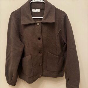 Magaschoni Dark Brown Teddy Jacket